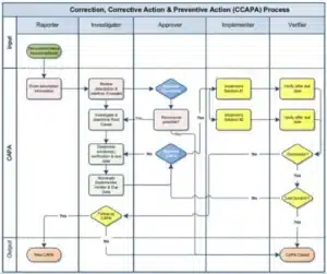 CCAPA 2.0 compressed Correction, Corrective Action & Preventive Action (CCAPA) Process Flowchart compressed image
