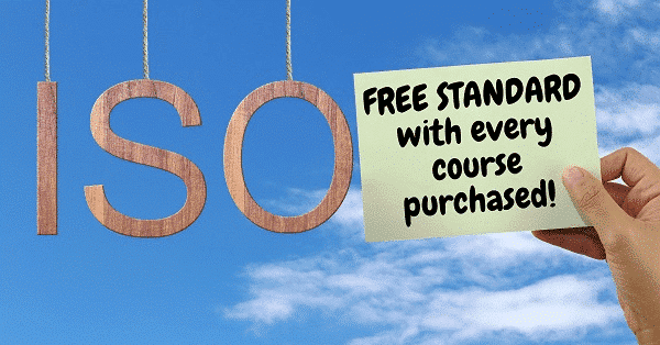 FREE ISO STANDARD with every course purchased offer