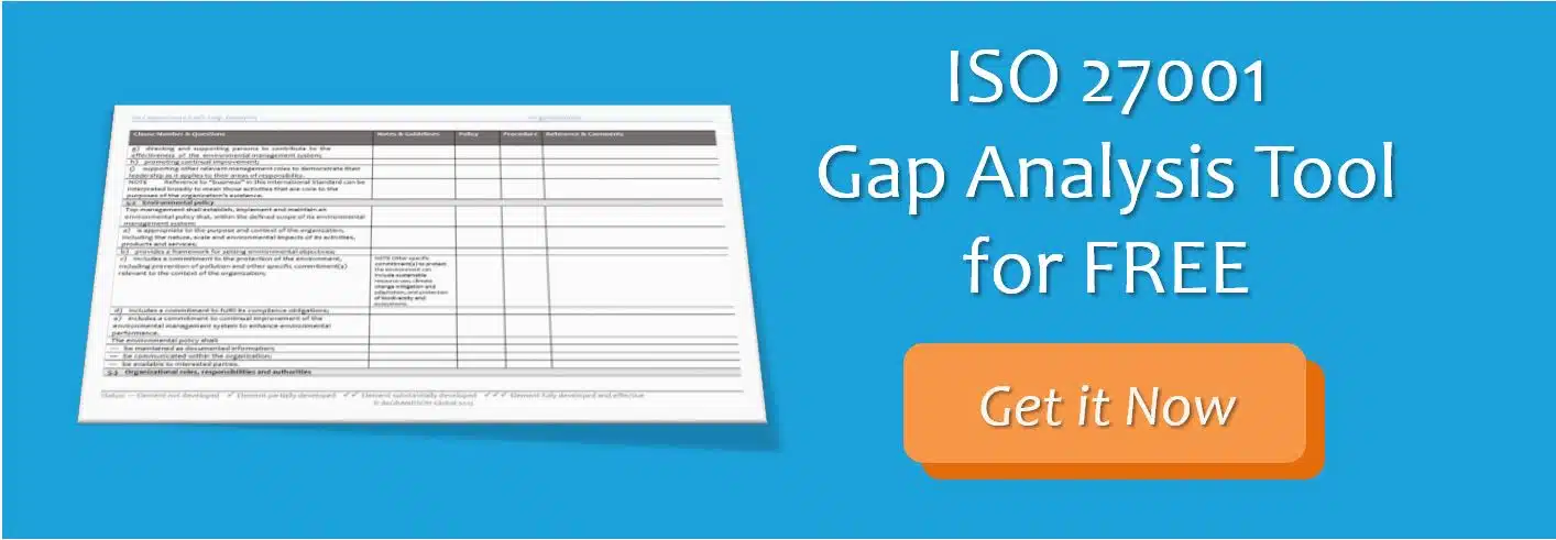Free ISO 27001 Gap Analysis Tool
