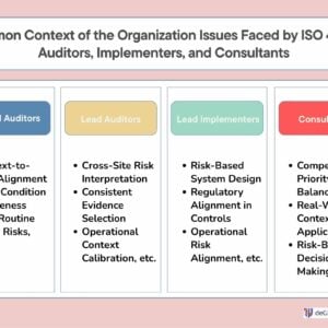 Common Context of the Organization Issues Faced by ISO 45001 Auditors, Implementers, and Consultants