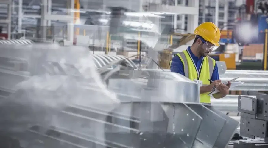ISO 45001 Auditor Making Safety Inspections at Work