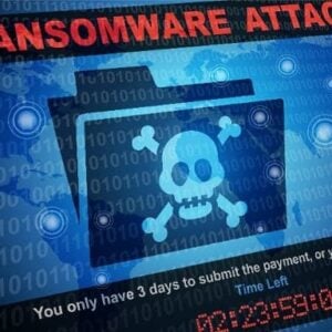 Ransomware demand screen